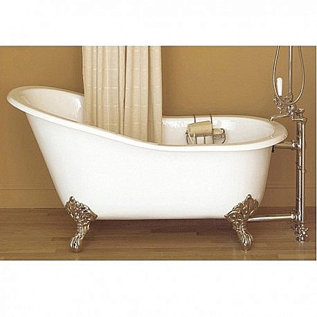 Ванна чугунная Magliezza Gracia 170x76 белая/ножки золото купить в интернет-магазине Sanbest