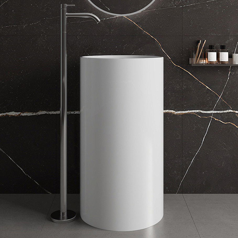 Раковина Abber Bequem 46 AC2133 белая купить в интернет-магазине Sanbest