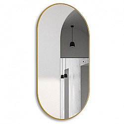 Зеркало ABBER Kontur AG6304SCG 55x105 золото в ванную от интернет-магазине сантехники Sanbest