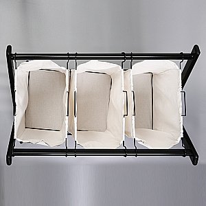 Корзина на ножках WasserKRAFT Naab WB-860-L белый купить в интернет-магазине сантехники Sanbest