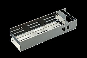 Полка с двумя крючками Boheme Q SHINE GUN METAL 10965-SGM антрацит глянец купить в интернет-магазине сантехники Sanbest