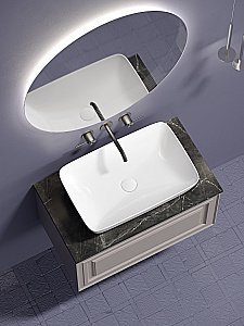 Тумба с раковиной Sancos Very 80 со столешницей, Doha Soft для ванной в интернет-магазине Sanbest