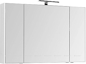 Зеркальный шкаф Aquanet Остин 120 белый купить в интернет-магазине сантехники Sanbest