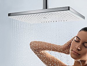 Верхний душ Hansgrohe Rainmaker Select 460 1jet Белый 24002400 купить в интернет-магазине сантехники Sanbest