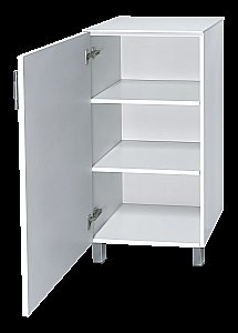 Полупенал напольный Misty Купер 50 П-Куп05050-031Л белый левый для ванной в интернет-магазине сантехники Sanbest