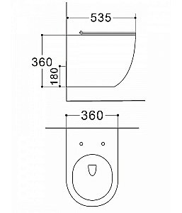 Унитаз подвесной Agger AT03144 черный матовый, с крышкой микролифт, безободковый купить в интернет-магазине Sanbest