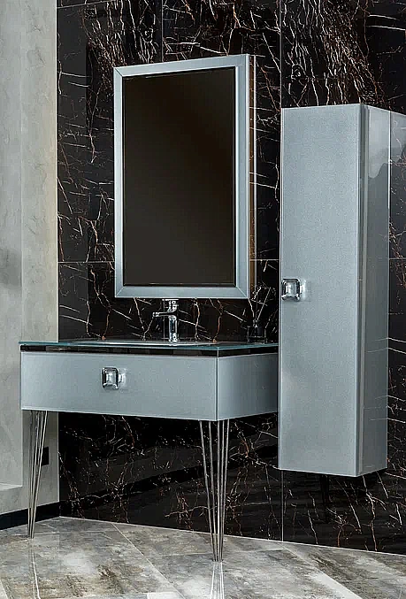 Зеркало Armadi Art Lucido Dolce 567-SL 105 серебро в ванную от интернет-магазине сантехники Sanbest