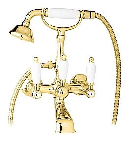 Смеситель для ванны Cezares FIRST-VD-03/24-Bi золото купить в интернет-магазине сантехники Sanbest