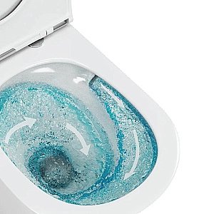 Унитаз с инсталляцией OWL 1975 Eld Cirkel-H OWLINSTTI.TOWLT190101 безободковый, с крышкой микролифт, с кнопкой Titan хром купить в интернет-магазине Sanbest