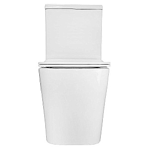 Унитаз моноблок Azario Avanti AZ-6203 белый, безободковый, с крышкой микролифт, слив торнадо купить в интернет-магазине Sanbest