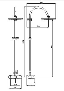 Душевая система Rav-Slezak Seina SE982.5/3 хром купить в интернет-магазине сантехники Sanbest