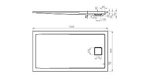 Душевой поддон Salini CAPRI 120211GRF S-Sense 150x80 глянец купить в интернет-магазине Sanbest