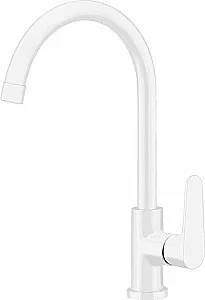 Смеситель для кухни Cezares LACONICO-LL25-BLC Глянцевый Белый/Хром купить в интернет-магазине сантехники Sanbest