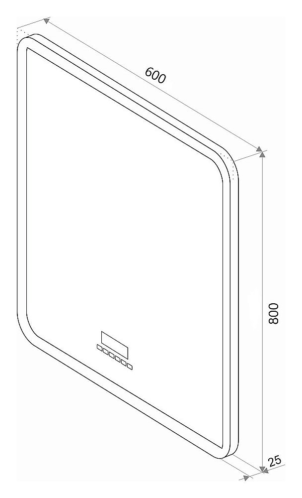 Зеркало Континент Glamour ЗЛП130 60x80 в ванную от интернет-магазине сантехники Sanbest