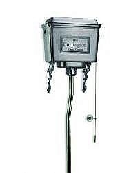 Бачок для унитаза Burlington T58 ALU полированный алюминий купить в интернет-магазине сантехники Sanbest