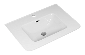 Тумба с раковиной Misty Мираж 70 П-Мир-01070-011П2Я белая для ванной в интернет-магазине Sanbest
