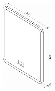 Зеркало Континент Glamour ЗЛП130 60x80 в ванную от интернет-магазине сантехники Sanbest