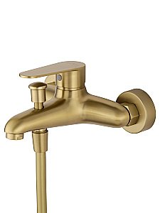 Смеситель для ванны с душевым гарнитуром WONZON & WOGHAND ALFA WW-AE3205-BG брашированное золото купить в интернет-магазине сантехники Sanbest