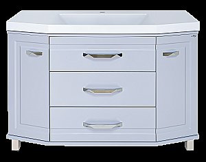 Тумба с раковиной Misty Терра -110 П-Тер01110-01503Я серая для ванной в интернет-магазине Sanbest