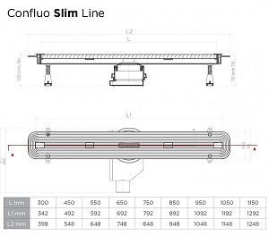 Душевой трап Pestan Confluo Slim Line 950+ купить в интернет-магазине Sanbest