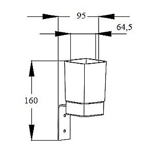 Стакан для зубных щеток Boch Mann CR-D01-06 BM10663 хром купить в интернет-магазине сантехники Sanbest