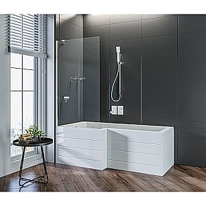 Шторка для ванны Good Door Screen BS-75-C-CH ПД00124 стекло прозрачное/профиль хром купить в интернет-магазине Sanbest