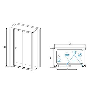 Душевая система RGW Shower Panels SP-6143-01 50140801-01 хром купить в интернет-магазине сантехники Sanbest