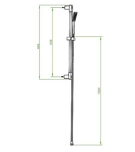 Душевая гарнитура Bien Casso BD24031104 купить в интернет-магазине сантехники Sanbest