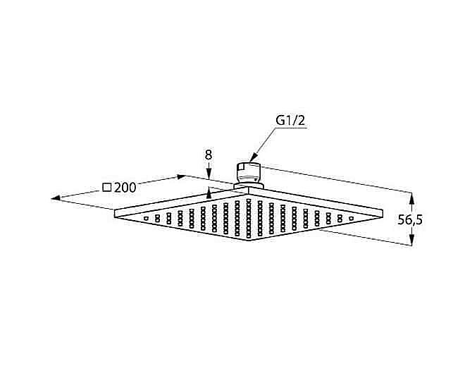 Верхний душ Kludi A-QA 644200500 купить в интернет-магазине сантехники Sanbest