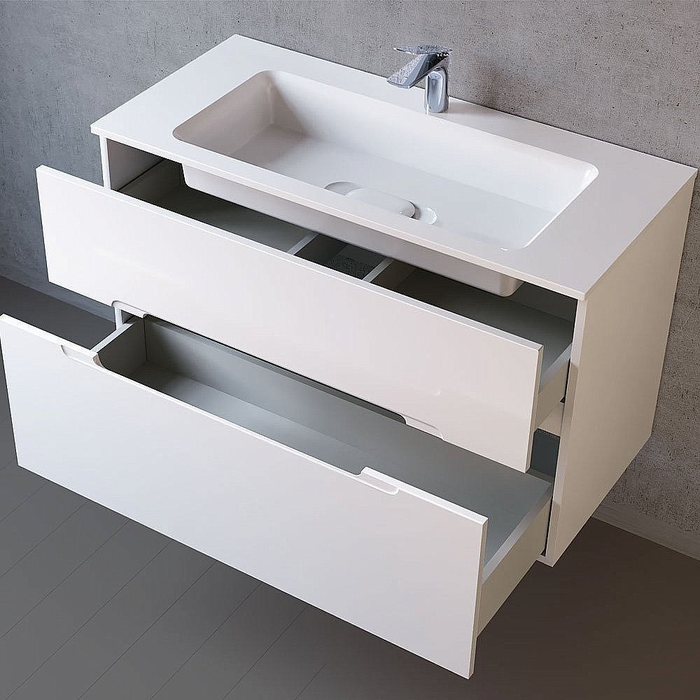 Тумба с раковиной Jorno Modul 100 для ванной в интернет-магазине Sanbest