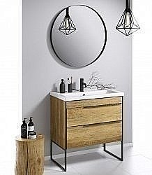 Тумба с раковиной Aqwella Fargo T8/DB для ванной в интернет-магазине Sanbest