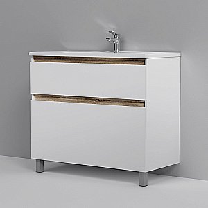 Тумба с раковиной AM.PM X-Joy 100 напольная белая для ванной в интернет-магазине Sanbest