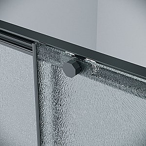 Душевая дверь Grossman Style 100 100.K33.05.100.21.02 стекло шиншилла/профиль черный матовый купить в интернет-магазине Sanbest