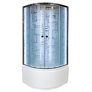 Душевая кабина DTO ЕМ4590 N LED с гидромассажем 90х90 купить в интернет-магазине Sanbest