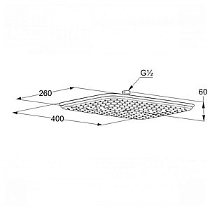 Верхний душ Kludi Freshline 644000500 купить в интернет-магазине сантехники Sanbest