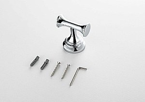 Крючок двойной Aquatek Классик AQ4502CR хром купить в интернет-магазине сантехники Sanbest