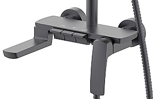 Душевая система Azario Conda AZ-K2311GR графит купить в интернет-магазине сантехники Sanbest