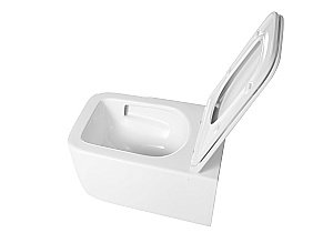 Унитаз подвесной Vincea Capri VT1-63T белый, с крышкой микролифт, слив-торнадо купить в интернет-магазине Sanbest