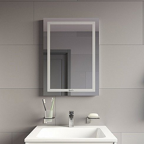 Зеркало Iddis Zodiac 50 ZOD50T0i98 белое в ванную от интернет-магазине сантехники Sanbest