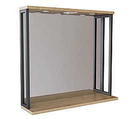 Зеркало Mixline БРУКЛИН 543584 80 дуб бунратти в ванную от интернет-магазине сантехники Sanbest