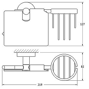Держатель туалетной бумаги и освежителя воздуха ARTWELLE Harmonie HAR 051 купить в интернет-магазине сантехники Sanbest