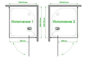 Душевой уголок Royal Bath HPVD RB9080HPVD-C-BL 80х90 матовое стекло/черный профиль купить в интернет-магазине Sanbest