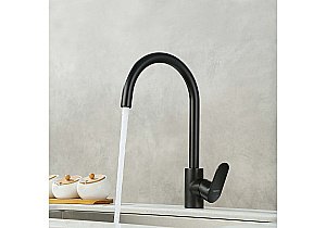 Смеситель для кухни Aquatek Ника AQ1882MB черный матовый купить в интернет-магазине сантехники Sanbest