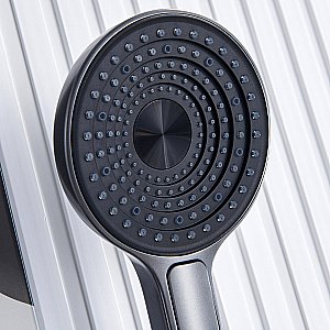Душевая система Black&White Gravity GH9025NGM оружейная сталь купить в интернет-магазине сантехники Sanbest