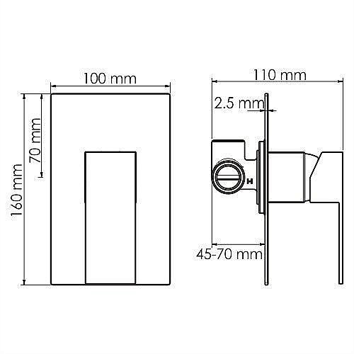 Смеситель для душа WasserKRAFT Abens 2051 купить в интернет-магазине сантехники Sanbest