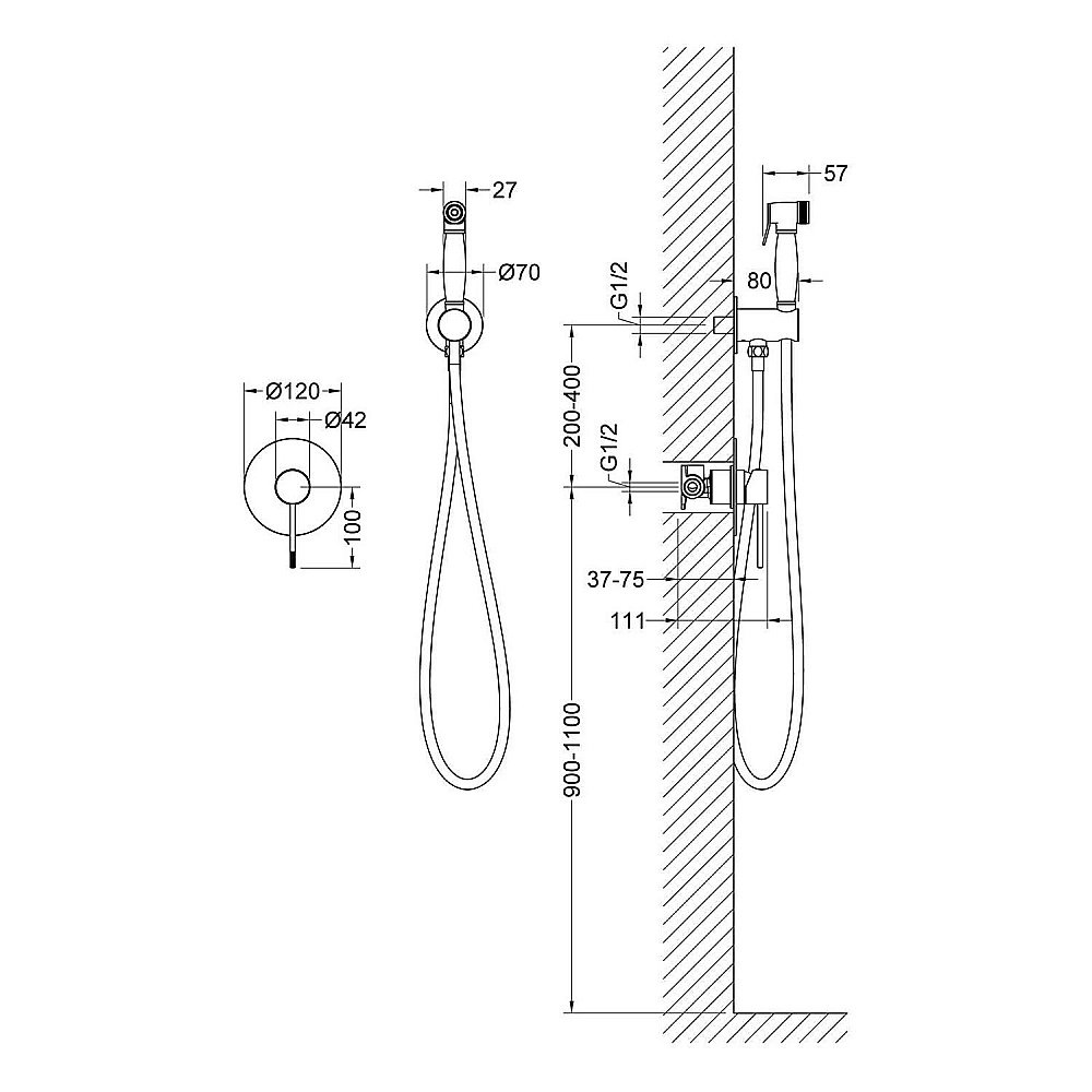 Гигиенический душ Timo Saona 2389/03SM купить в интернет-магазине сантехники Sanbest