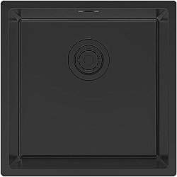 Кухонная мойка Paulmark Lassan 44 LA44-MBN черная матовая купить в интернет-магазине сантехники Sanbest
