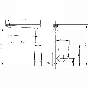 Смеситель для кухни Kaiser Atrio 60044 купить в интернет-магазине сантехники Sanbest