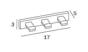 Крючок Inda Lea A1820CNE черный  купить в интернет-магазине сантехники Sanbest