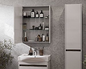 Зеркальный шкаф Акватон Нортон 65 белый купить в интернет-магазине сантехники Sanbest